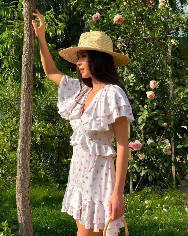 Vestito Lola con stampa floreale e maniche a volant