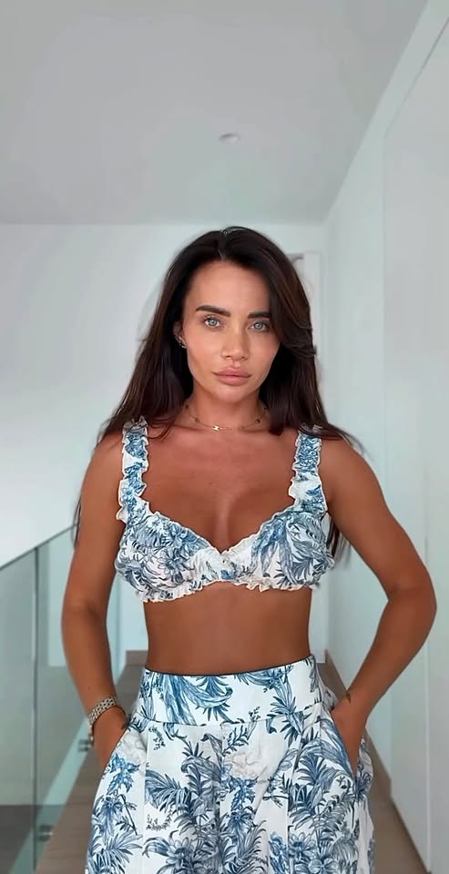 Savane Set – dettaglio top con volant stampa jungle