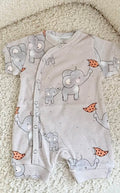 Tutina neonato Nova fantasia elefanti cotone 100%
