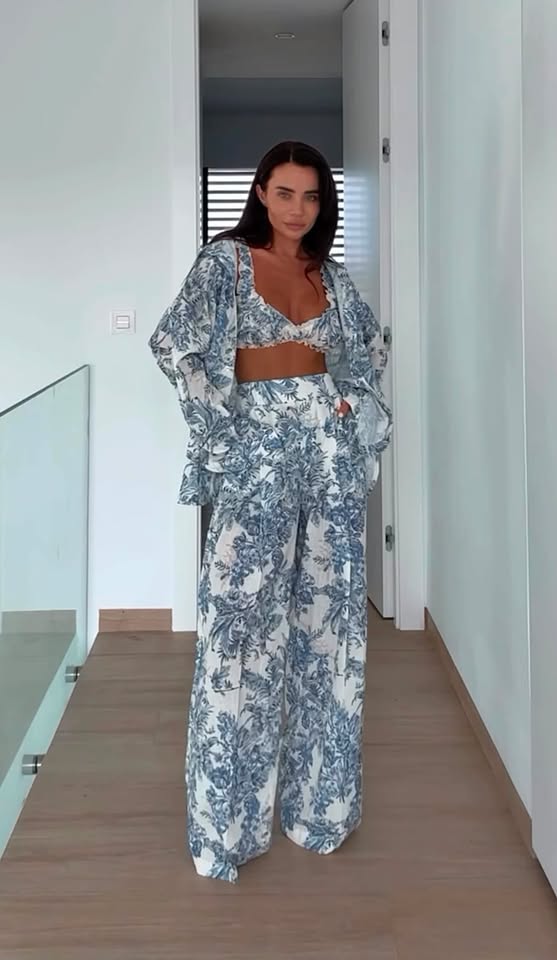 Savane Set – coordinato 3 pezzi stampa jungle, vista completa